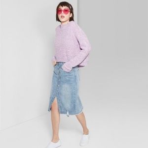 Long jean skirt NWOT